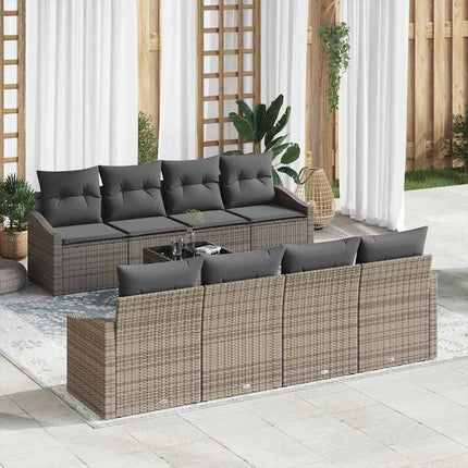 Bankstel Met Kussen Met Kussen 9 Pcs Poly Rattan