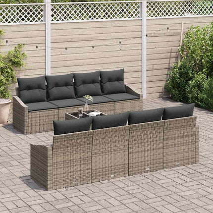 Bankstel Met Kussen Met Kussen 9 Pcs Poly Rattan