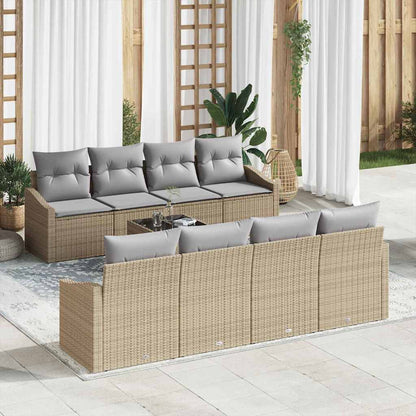 Bankstel Met Kussen Met Kussen 9 Pcs Poly Rattan