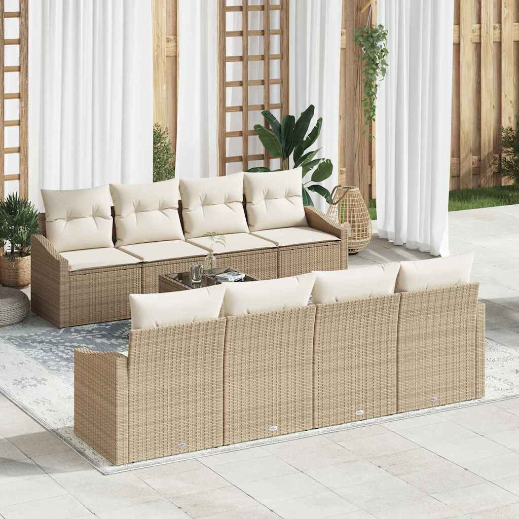 Bankstel Met Kussen Met Kussen 9 Pcs Poly Rattan