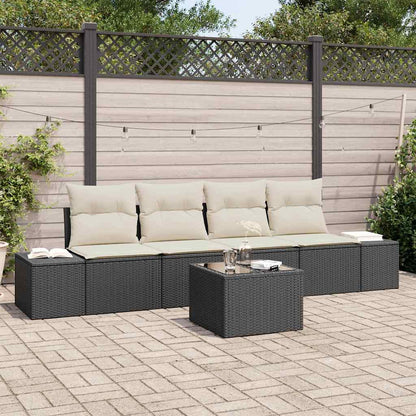 Bankstel Met Kussen Met Kussen 5 Pcs Poly Rattan