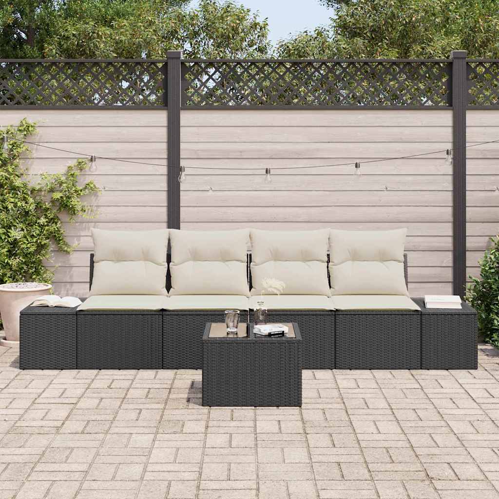 Bankstel Met Kussen Met Kussen 5 Pcs Poly Rattan
