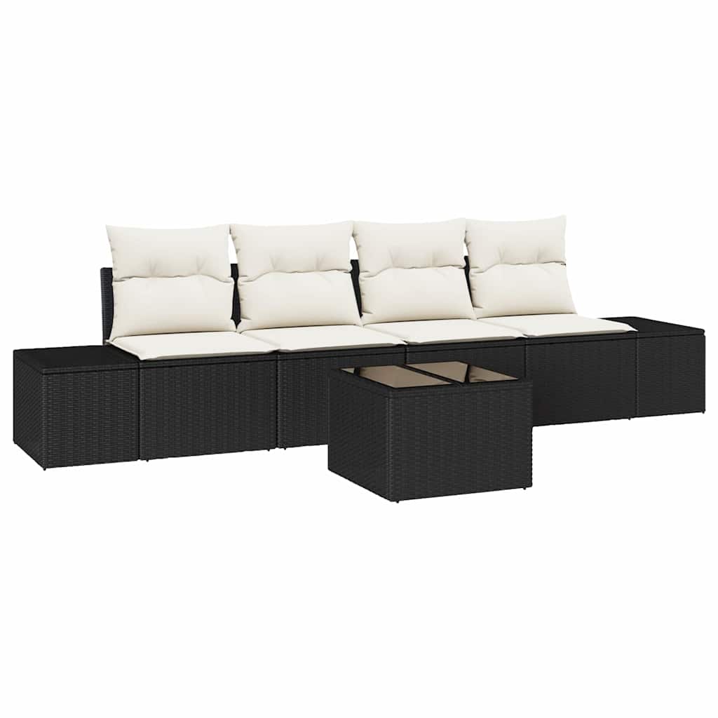 Bankstel Met Kussen Met Kussen 5 Pcs Poly Rattan