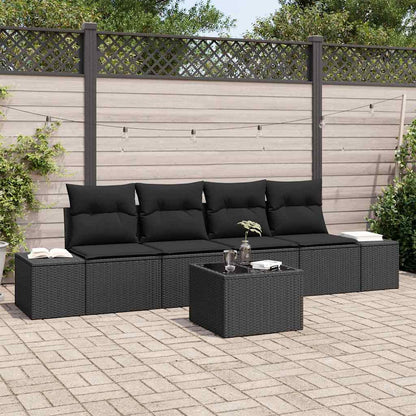 Bankstel Met Kussen Met Kussen 5 Pcs Poly Rattan