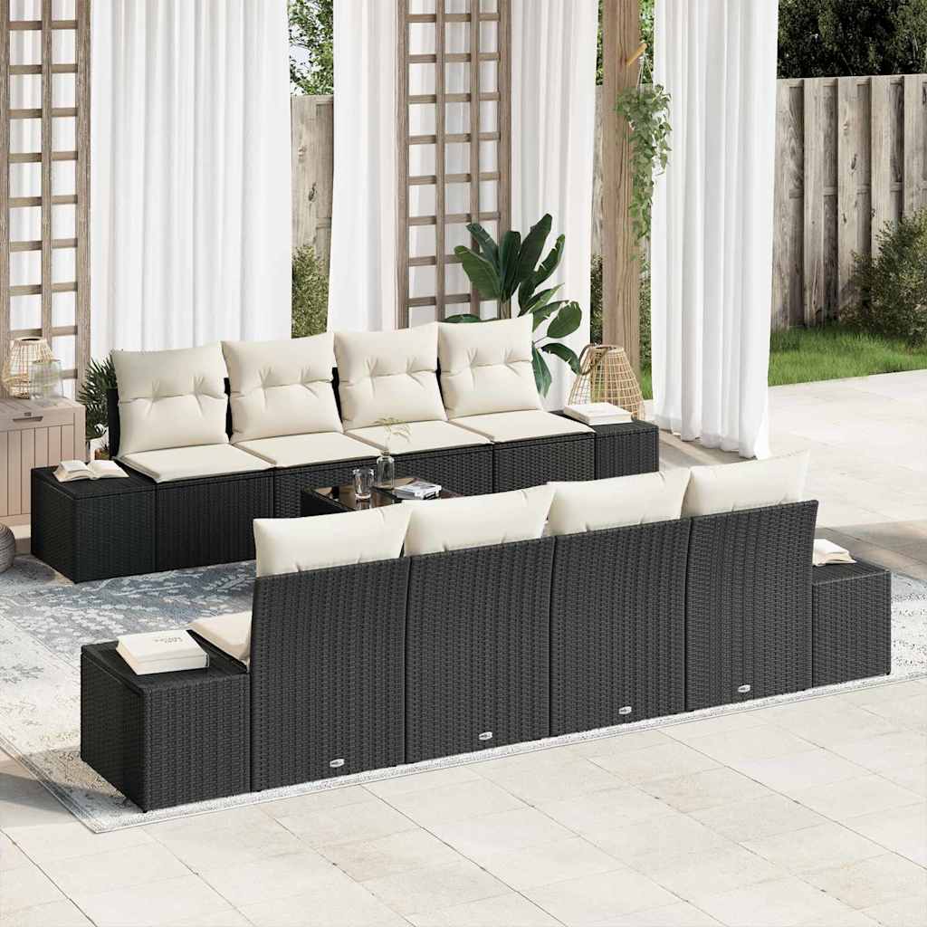 Tuin Sofa Set Met Kussen 7 Pcs Poly Rattan