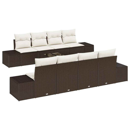Tuin Sofa Set Met Kussen 7 Pcs Poly Rattan