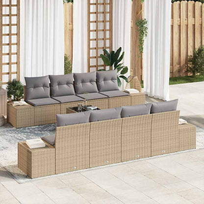 Tuin Sofa Set Met Kussen 7 Pcs Poly Rattan