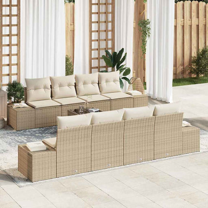 Tuin Sofa Set Met Kussen 7 Pcs Poly Rattan