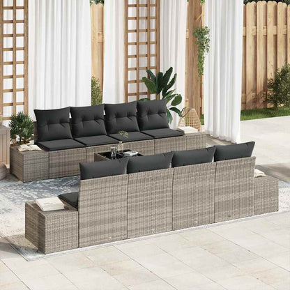 Tuin Sofa Set Met Kussen 7 Pcs Poly Rattan