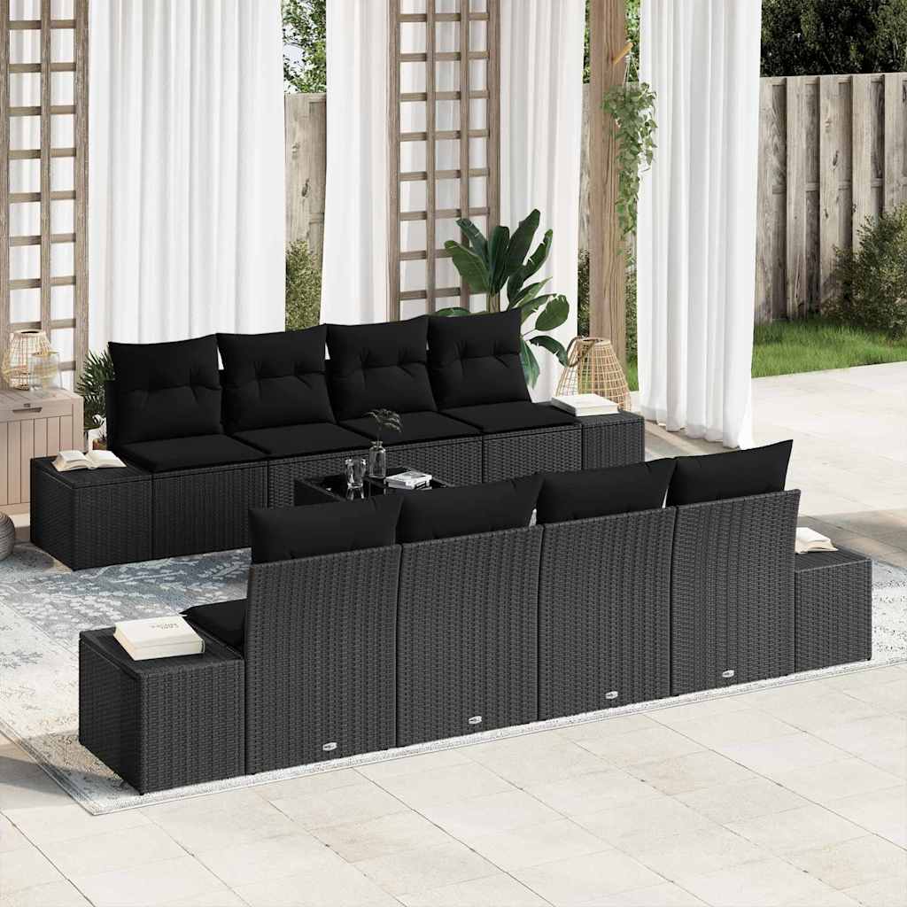 Tuin Sofa Set Met Kussen 7 Pcs Poly Rattan
