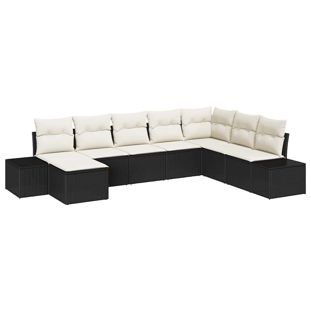 Tuin Sofa Set Met Kussen 8 Pcs Poly Rattan