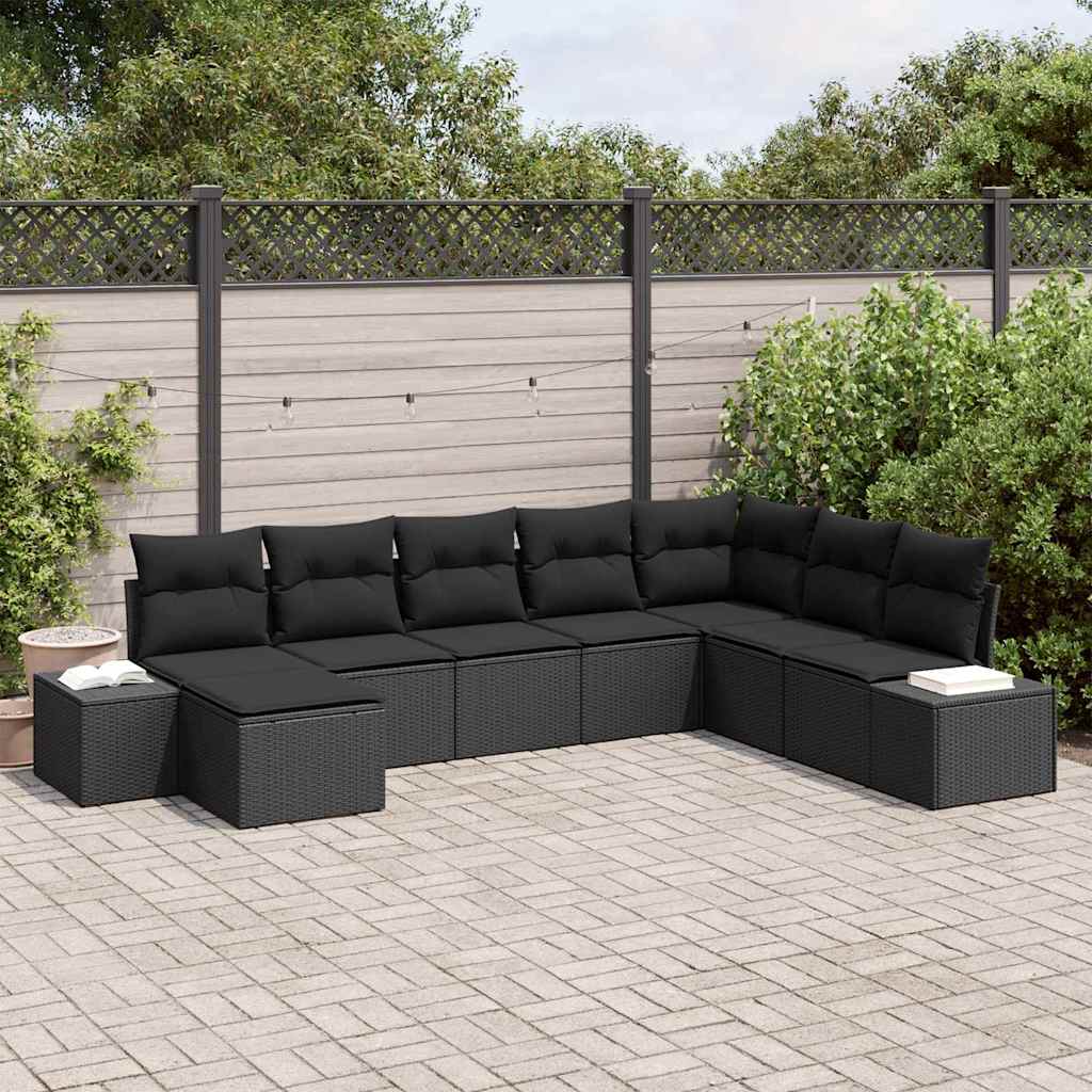 Tuin Sofa Set Met Kussen 8 Pcs Poly Rattan