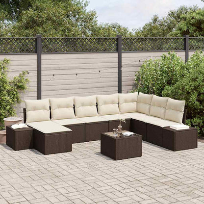 Tuin Sofa Set Met Kussen 8 Pcs Poly Rattan