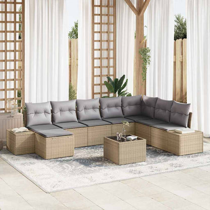 Tuin Sofa Set Met Kussen 8 Pcs Poly Rattan