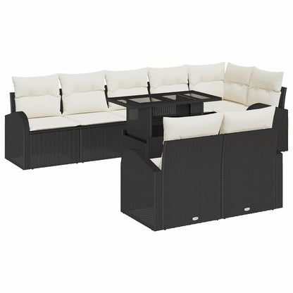 Tuin Sofa Set Met Opslag 9 Pcs Poly Rattan