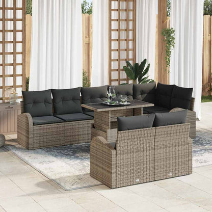Tuin Sofa Set Met Opslag 9 Pcs Poly Rattan