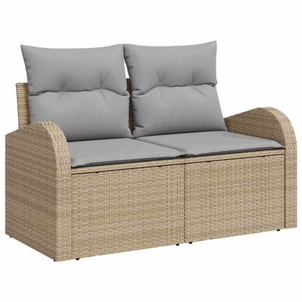 Tuin Sofa Set Met Opslag 9 Pcs En Licht Poly Rattan