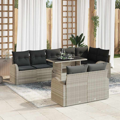 Tuin Sofa Set Met Opslag 9 Pcs Poly Rattan