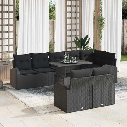Tuin Sofa Set Met Opslag 9 Pcs Poly Rattan