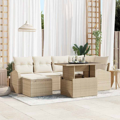 Tuin Sofa Set Met Kussen 7 Pcs
