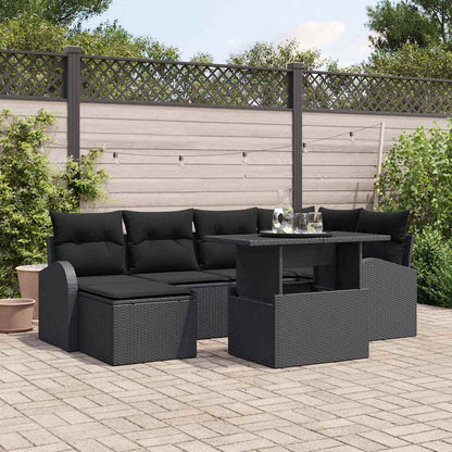 Tuin Sofa Set Met Kussen 7 Pcs