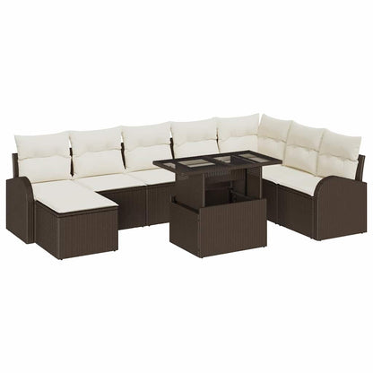 Tuin Sofa Set Met Kussen 9 Pcs