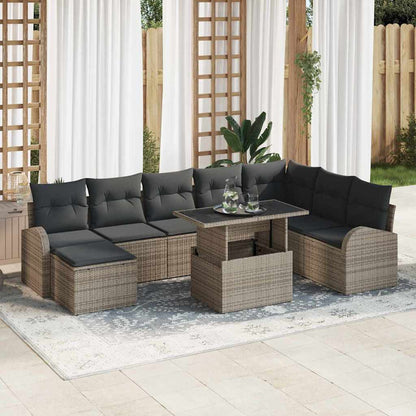 Tuin Sofa Set Met Kussen 9 Pcs
