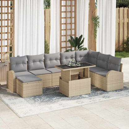 Tuin Sofa Set Met Kussen 9 Pcs
