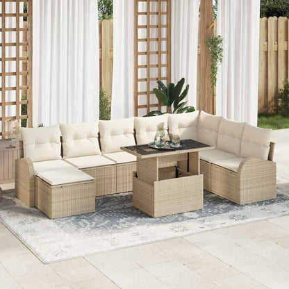 Tuin Sofa Set Met Kussen 9 Pcs