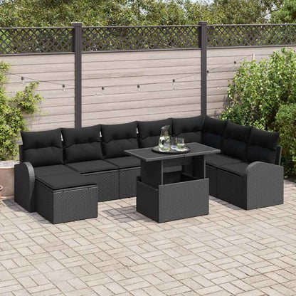 Tuin Sofa Set Met Kussen 9 Pcs