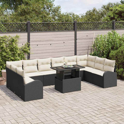 Tuin Sofa Set Met Kussen 11 Pcs Poly Rattan