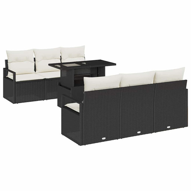 Tuin Sofa Set 7 St 6-Aantal Zitplaatsen