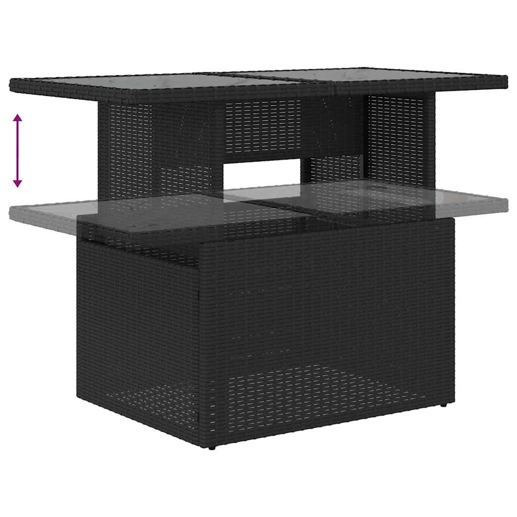 Tuin Sofa Set Met Opslag Met Kussen 7 Pcs Poly Rattan