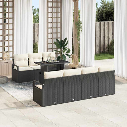 Tuin Sofa Set Met Opslag 8 Pcs Poly Rattan