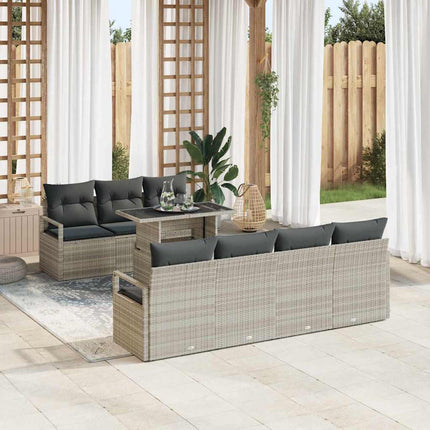 Tuin Sofa Set 8 St 7-Aantal Zitplaatsen