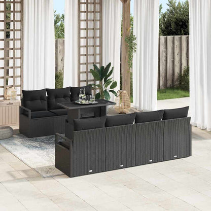 Tuin Sofa Set Met Opslag 8 Pcs Poly Rattan