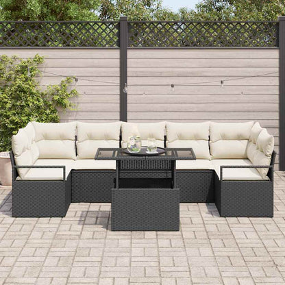 Tuin Sofa Set Met Kussen 8 Pcs Poly Rattan
