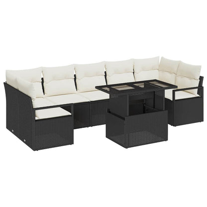 Tuin Sofa Set Met Kussen 8 Pcs Poly Rattan