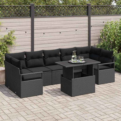 Tuin Sofa Set Met Kussen 8 Pcs Poly Rattan