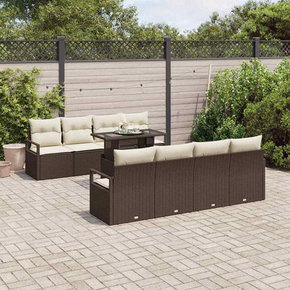 Tuin Sofa Set Met Opslag 9 Pcs Poly Rattan