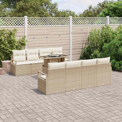 Tuin Sofa Set Met Opslag 9 Pcs Poly Rattan