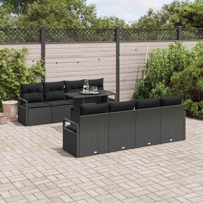 Tuin Sofa Set Met Opslag 9 Pcs Poly Rattan