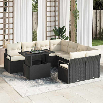 Tuin Sofa Set Met Opslag 9 Pcs Poly Rattan