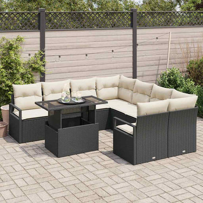 Tuin Sofa Set Met Opslag 9 Pcs Poly Rattan