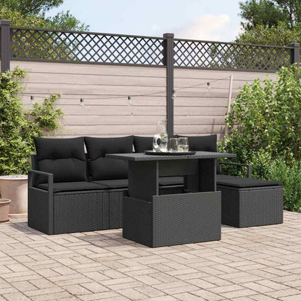 Tuin Sofa Set Met Kussen 6 Pcs