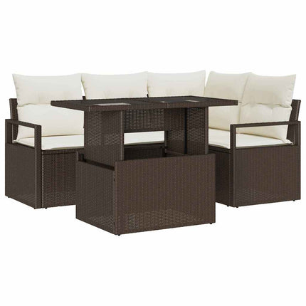 Tuin Sofa Set 5 St 4-Aantal Zitplaatsen