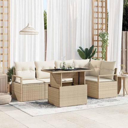 Tuin Sofa Set 6 St 5-Aantal Zitplaatsen