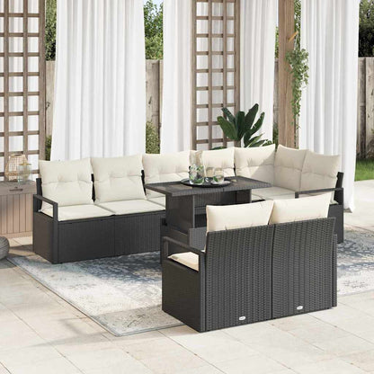 Tuin Sofa Set Met Kussen 9 Pcs Poly Rattan