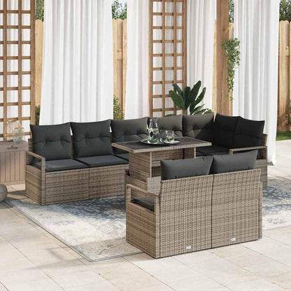 Tuin Sofa Set Met Kussen 9 Pcs Poly Rattan