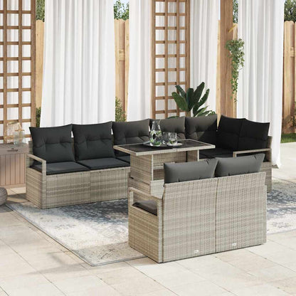 Tuin Sofa Set Met Kussen 9 Pcs Poly Rattan